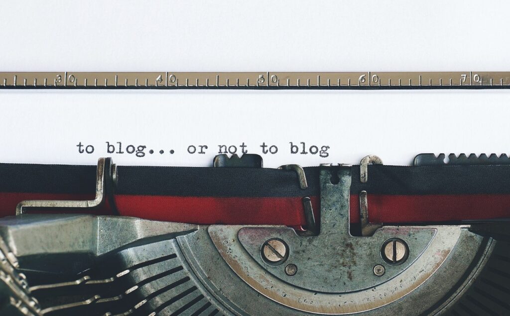 To Blog or Not to Blog Text Peace