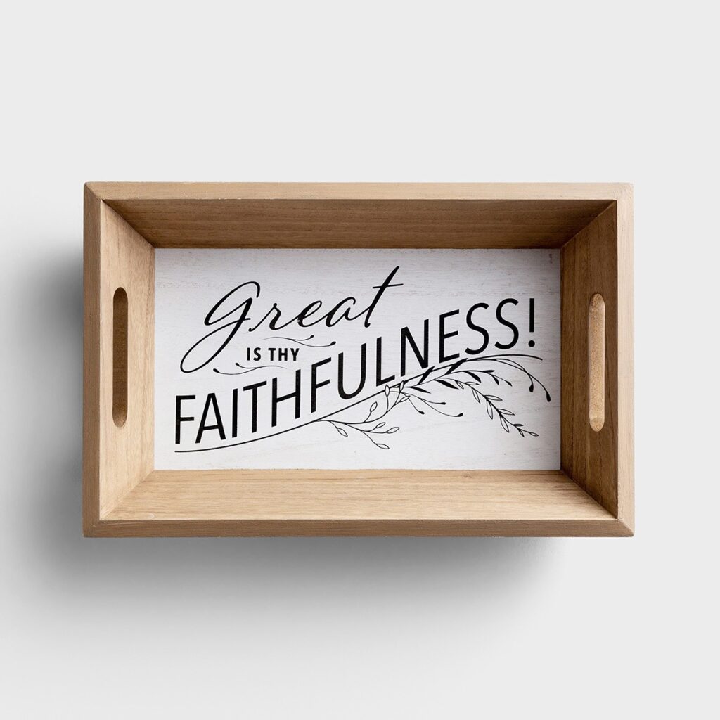 Great is Thy Faithfulness Decorative Tray Gift