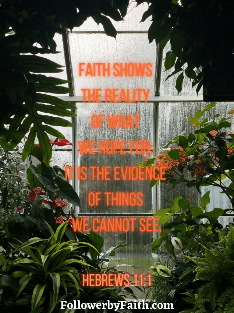 Faith Shows The Reality of What we Hope for Hebrews 11:1