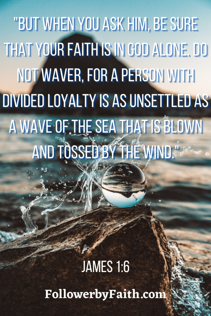 James 1:6 Daily Bible Verse Faith and Doubt