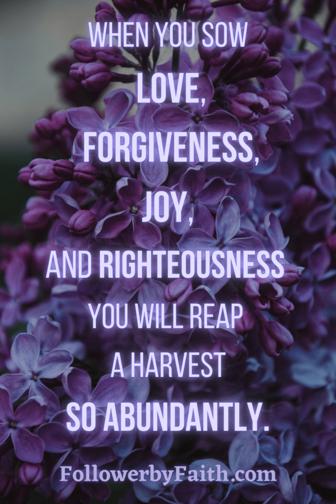 Follower by Faith Quotes Love Forgiveness Joy Righteousness