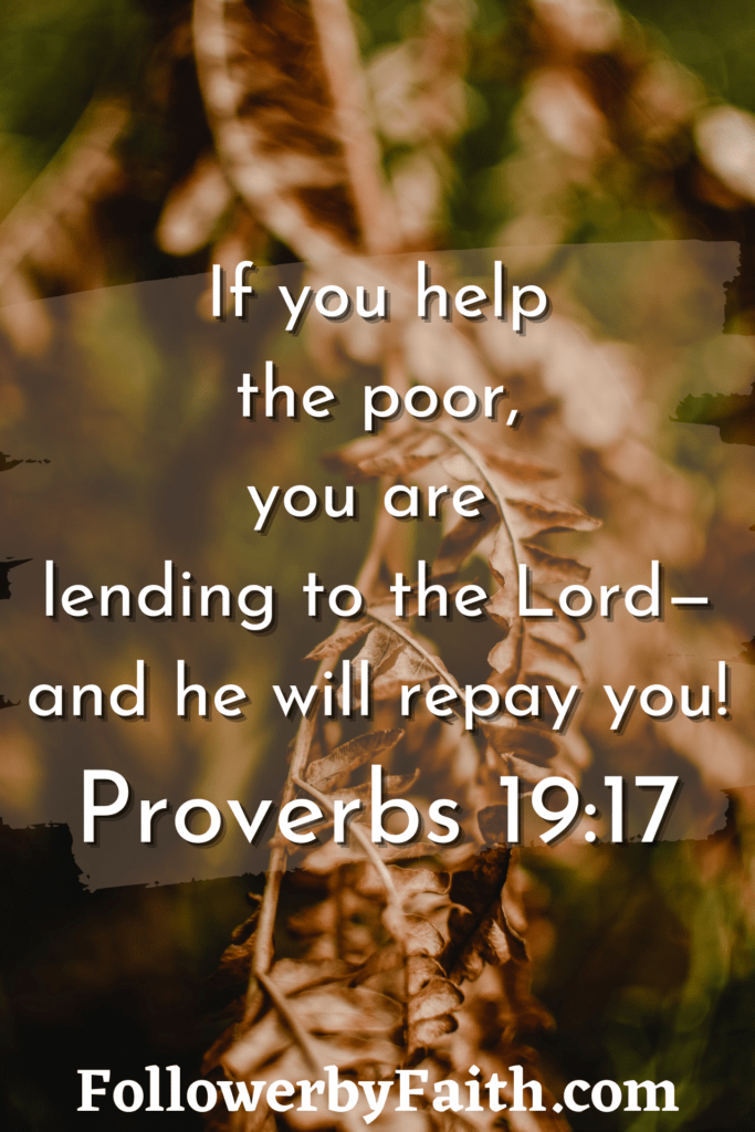 Proverbs 19:17 Daily Bible Verse