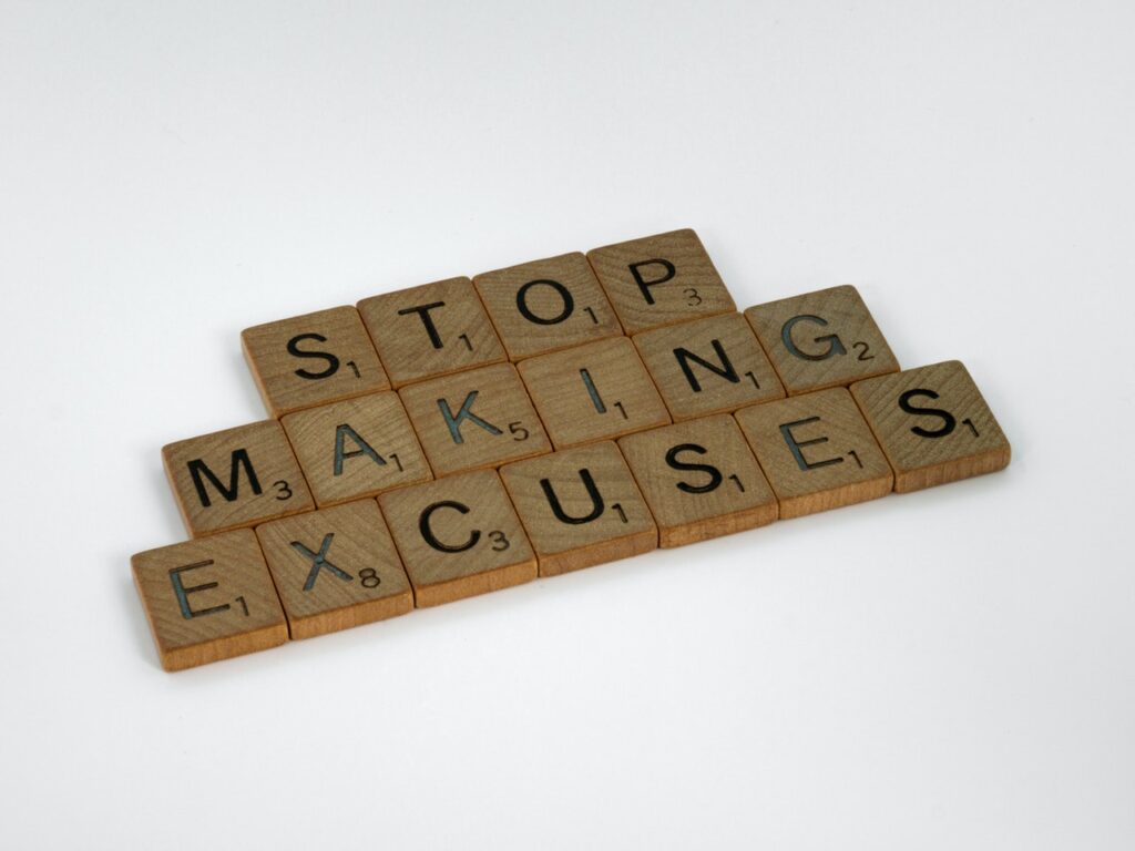 Self Control Stop Making Excuses