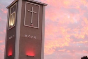 Jesus Cross Faith Hope Church Sunset