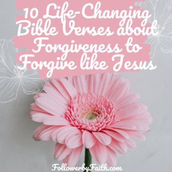 Pink Flower Bible Verses About Forgiveness