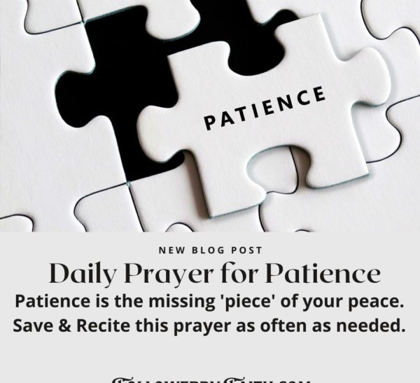 Patience Daily Prayer for Patience