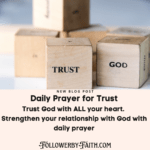 Daily Prayer for Trust Trusting God with All Your Heart